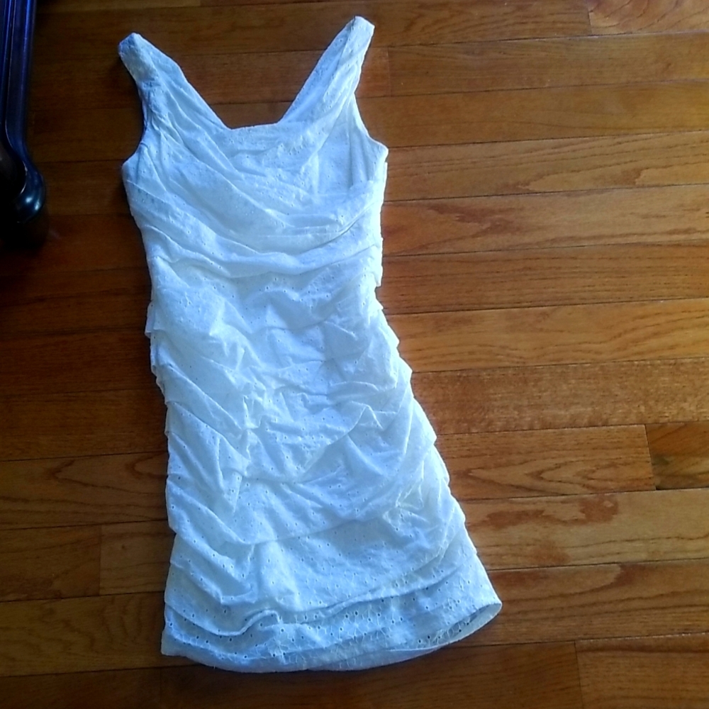Womens white summer dress